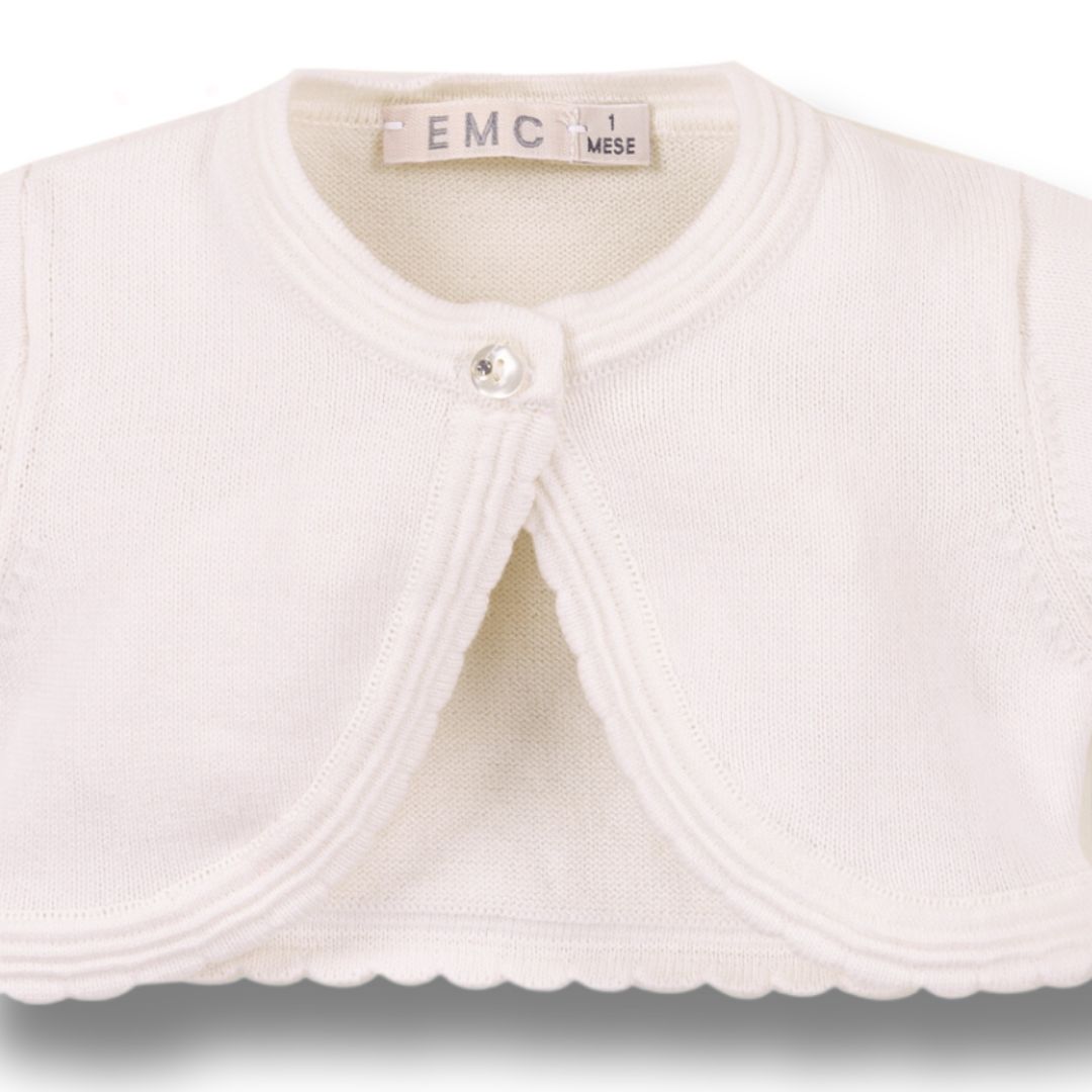 Baby Bolero ecru Taufe weiß